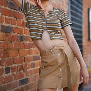 Cargo mini skirt